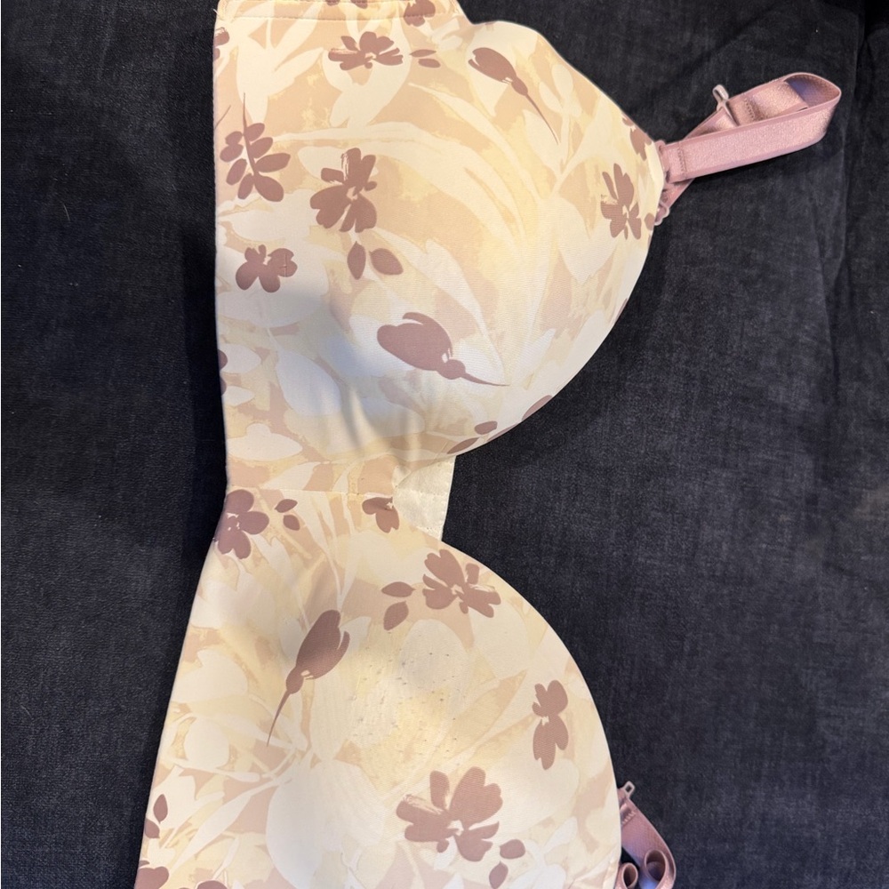 Auden Floral Nursing Bra in Cream and Mauve